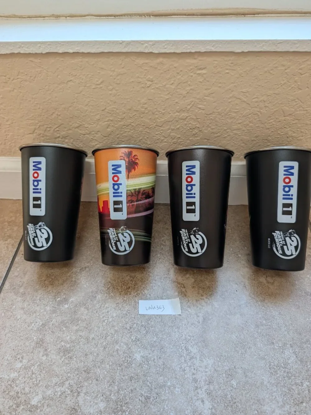 Fast & Furious 25th Anniversary Collector Cups Mobil 1 One 2026 Release Set (4)